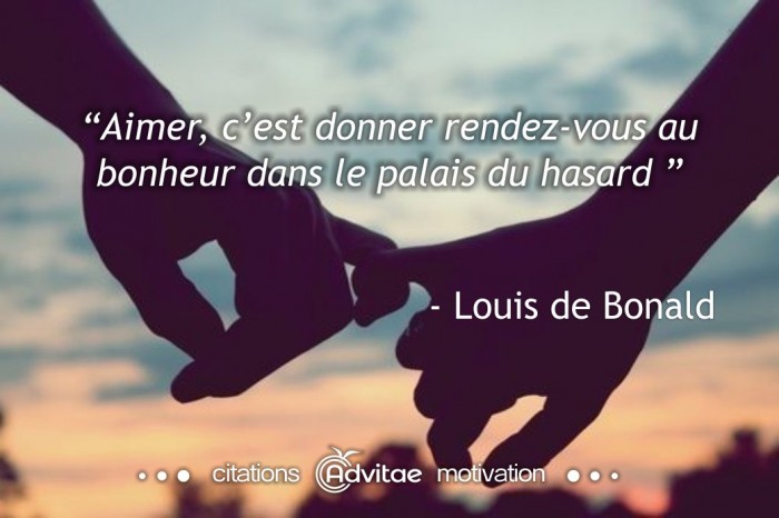 Aimer, c’est donner rendez-vous au bonheur dans le palais du hasard