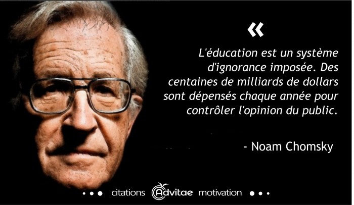 L'ducation est un systme d'ignorance impose pour contrler l'opinion publique
