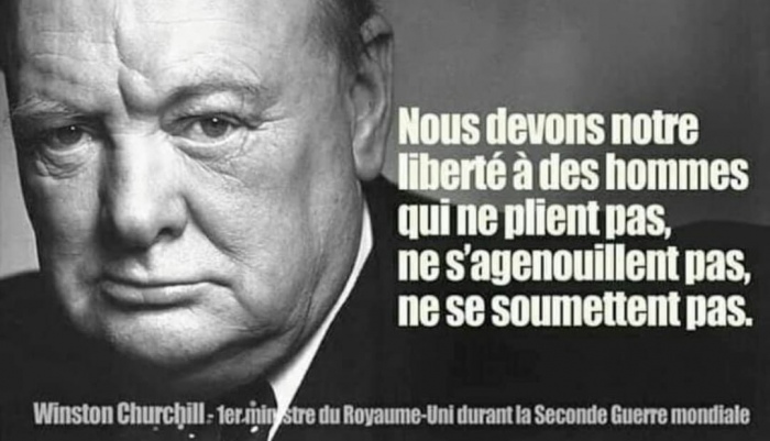 Nous devons notre libert  des hommes qui ne lient pas, ne s'agenouillent pas, ne se soumettent pas.