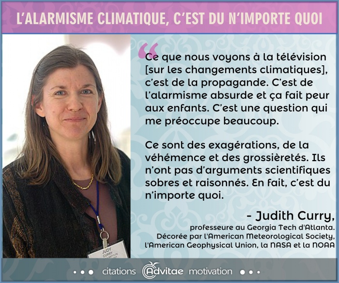 Ce que nous voyons  la tlvision sur les changements climatiques, cest de la propagande pour faire peur aux enfants 
