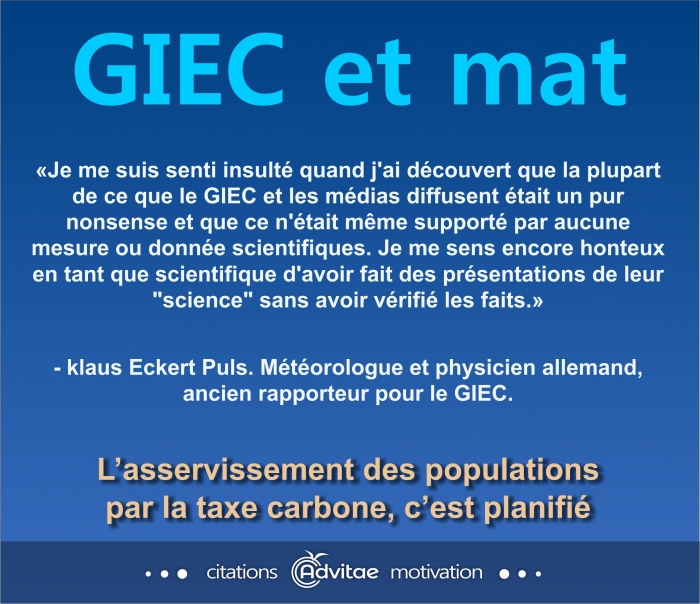 Climat: Les affirmations du GIEC et des mdias est un pur nonsense sans fondement scientifique