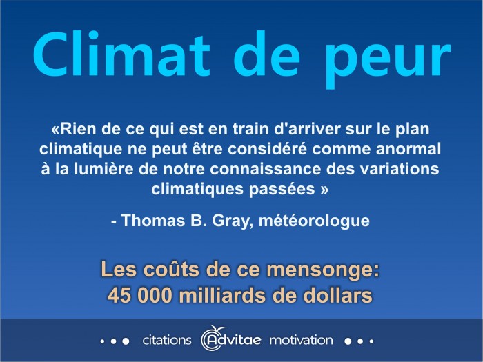 Climat: Rien de ce qui est en train d'arriver sur le plan climatique n'est anormal