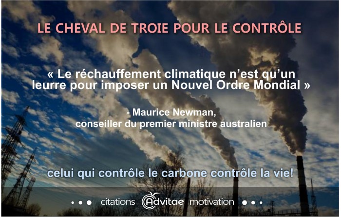  Le rchauffement climatique nest quun leurre pour imposer un Nouvel Ordre Mondial
