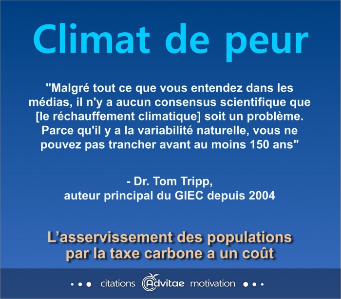 Climat: il n'y a aucun consensus scientifique que le rchauffement climatique soit un problme