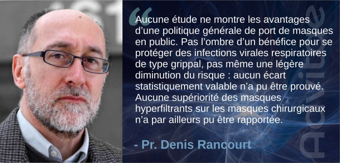 Covid: Aucune tude ne montre les avantages dune politique gnrale de port de masques en public. Pas l'ombre d'un bnfice