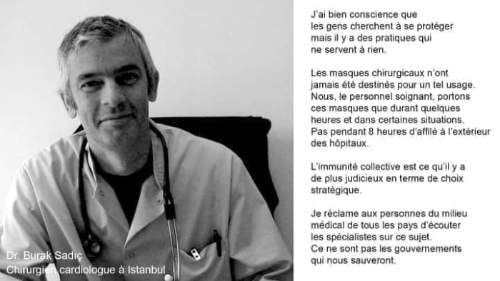 Masque: Nous ne portons le masque que dans des situations spcifiques. L'iimunit collective est ce qui est le plus judicieux