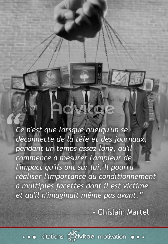 Ce n'est que lorsqu'on se dconnecte des mdias qu'on peut esprer comprendre la manipulation