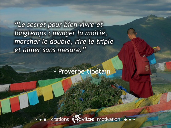 Manger la moiti, marcher le double, rire le triple et aimer sans mesure