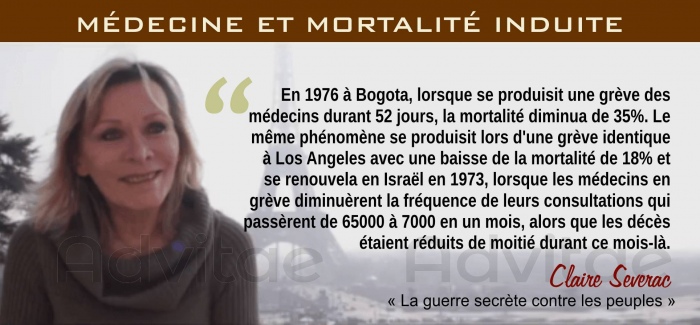 Severac : Lorsque se produit une grve des mdecins, la mortalit chute drastiquement. La guerre secrte contre les peuples.