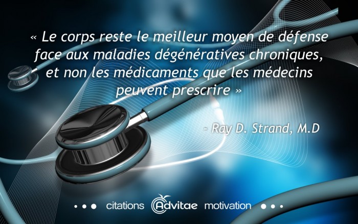 Le corps reste le meilleur moyen de défense face aux maladies dégénératives chroniques